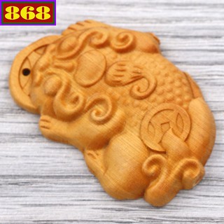 Mặt gỗ hoàng đàn khắc tỳ hưu mg122