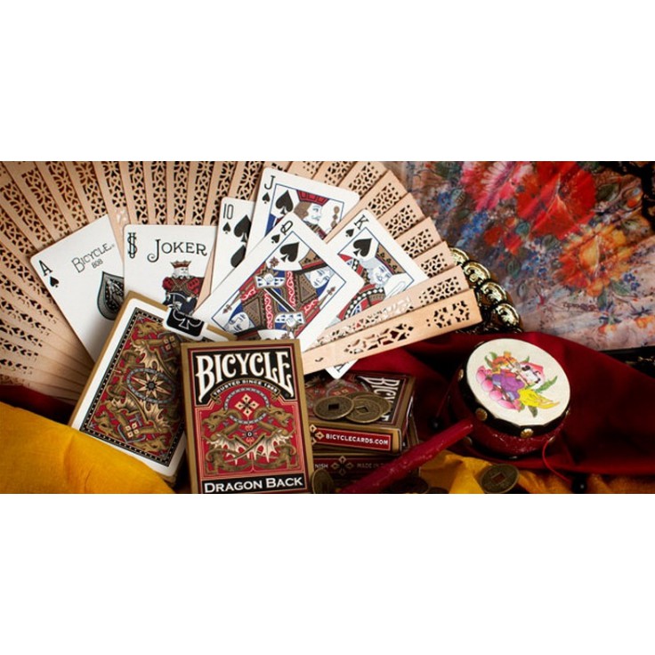 Bicycle Golden Double Dragon Back Playing Cards Paper Cards Magic Poker Card Magic Trick Collection Card Gaming Card