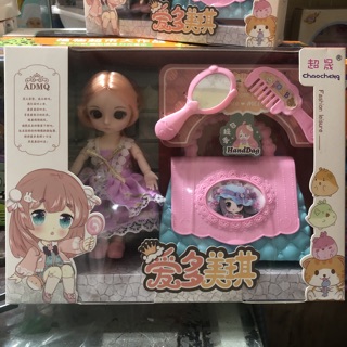 ĐỒ CHƠI BÚP BÊ CHIBI VALY TRANG ĐIỂM