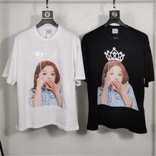 Áo thun ngắn tay dáng rộng chất liệu cotton phong cách unisex đơn giản cho cặp đôi