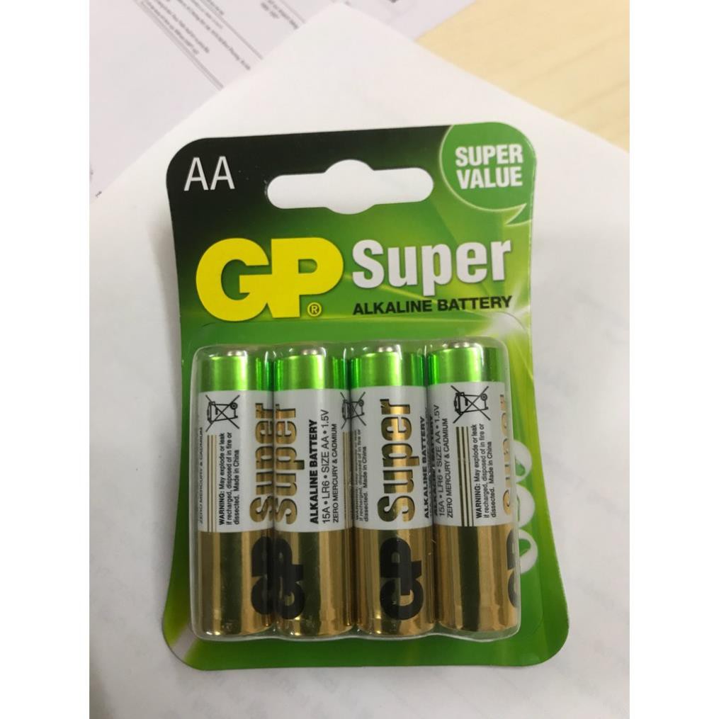 Vỉ 8 viên Pin Super Alkaline GP AA 1.5V GP15A-2U8