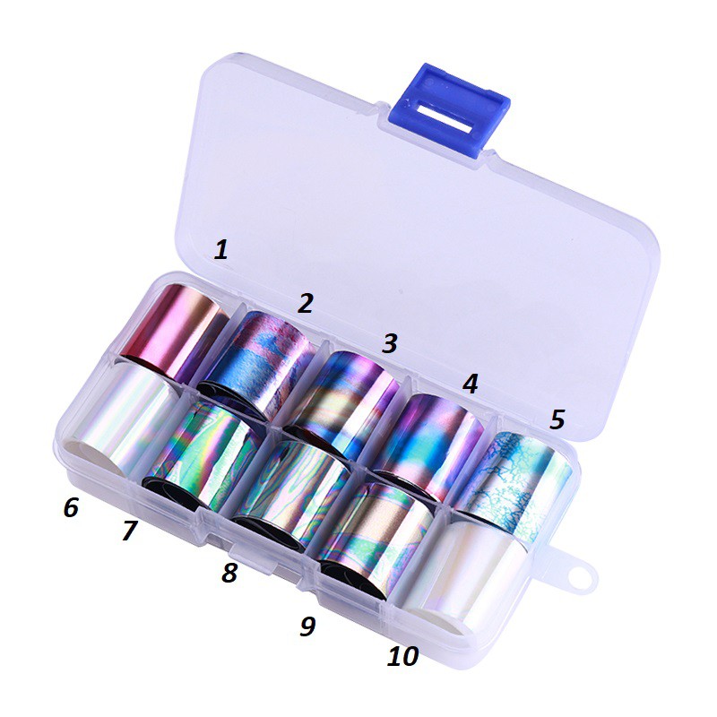 Giấy foil trang trí móng 2.5cm x 100cm