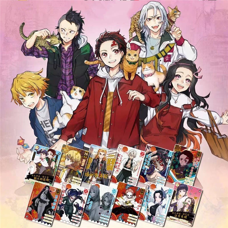 Bộ Thẻ Bài Anime Demon Slayer Chất Lượng