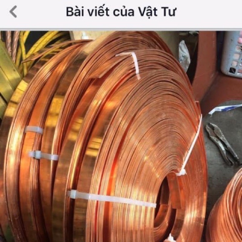 Đồng đỏ thanh mềm 30mm*3mm*1500mm