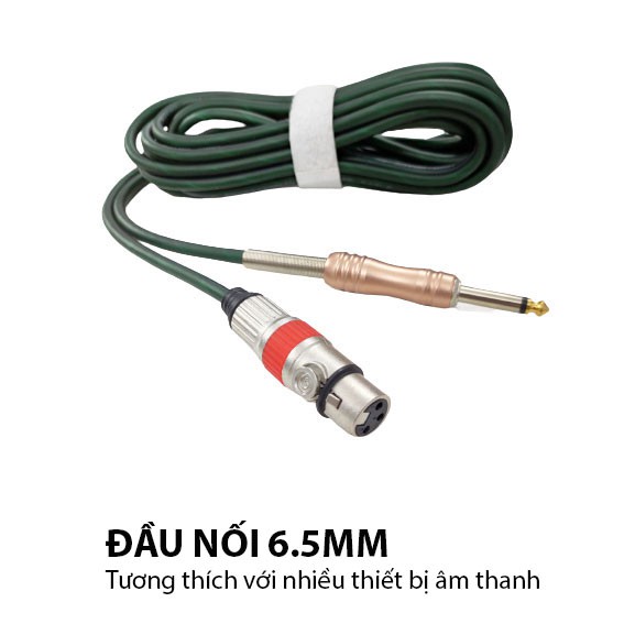 [Mã ELMS05 giảm 5% đơn 300k]Micro karaoke có dây cao cấp JSJ SF-9500 hoàn hảo từ mọi góc độ, thân kim loại được mạ vàng