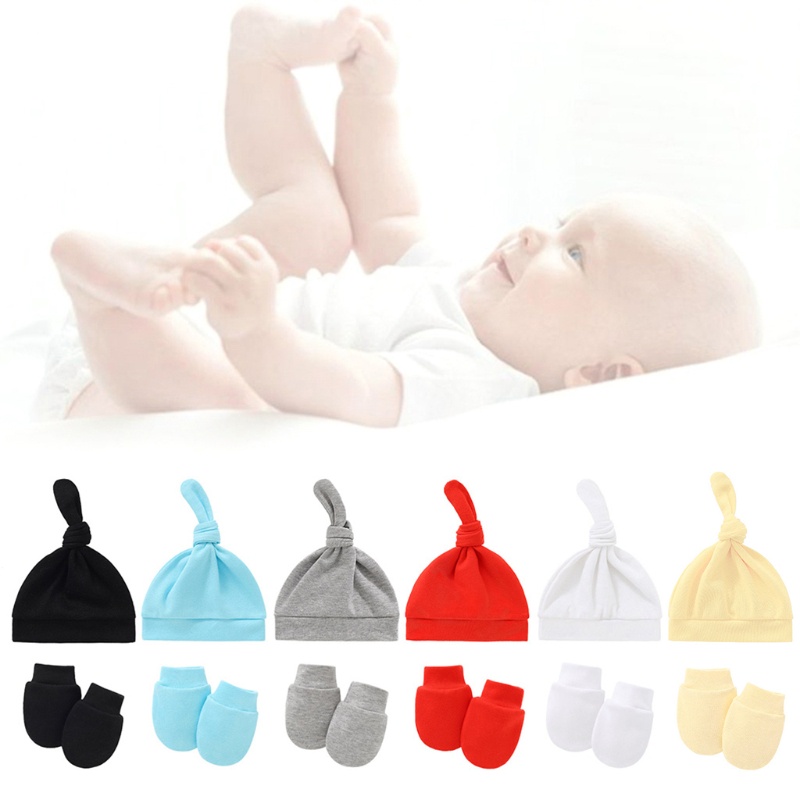Bộ 2 Găng Tay Cotton Mềm Mại Thoải Mái Chống Trầy Xước Cho Bé