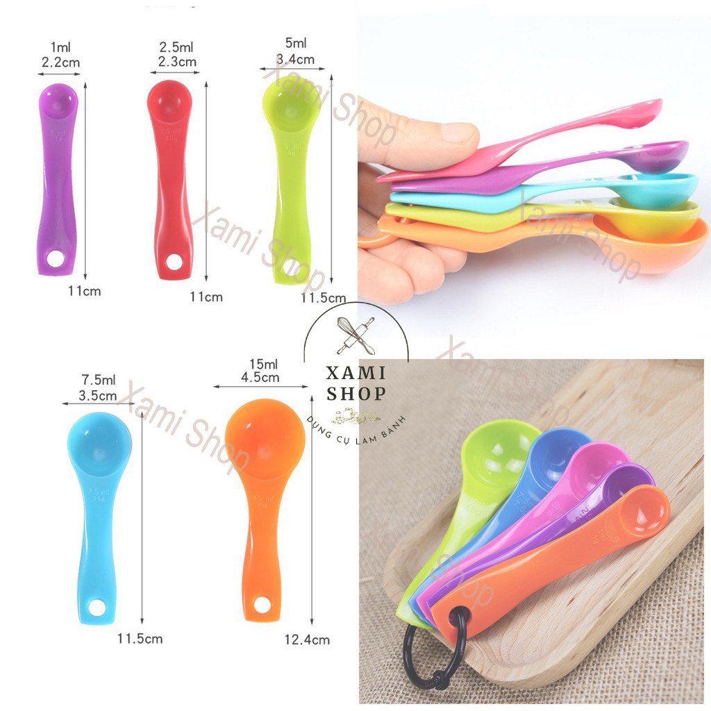 Dụng Cụ Làm Bánh Thìa Định Lượng Làm Bánh Cup Đong Làm Bánh Muỗng Đo Lường Xamishop