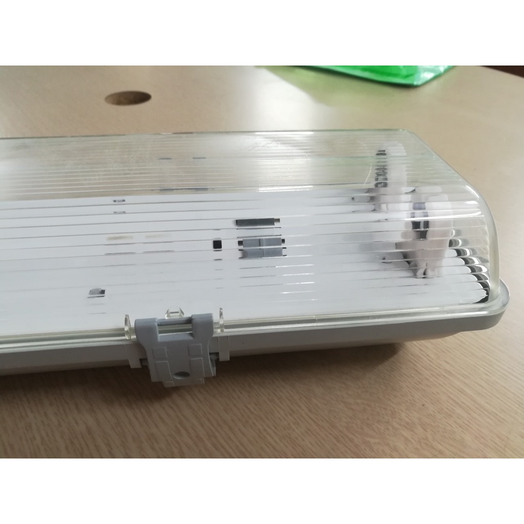 Máng đèn led chống ẩm Asia Lighting máng đèn tuýp đơn đôi 1m2 60cm thân nhựa ABS có tản quang bảo hành 24 tháng