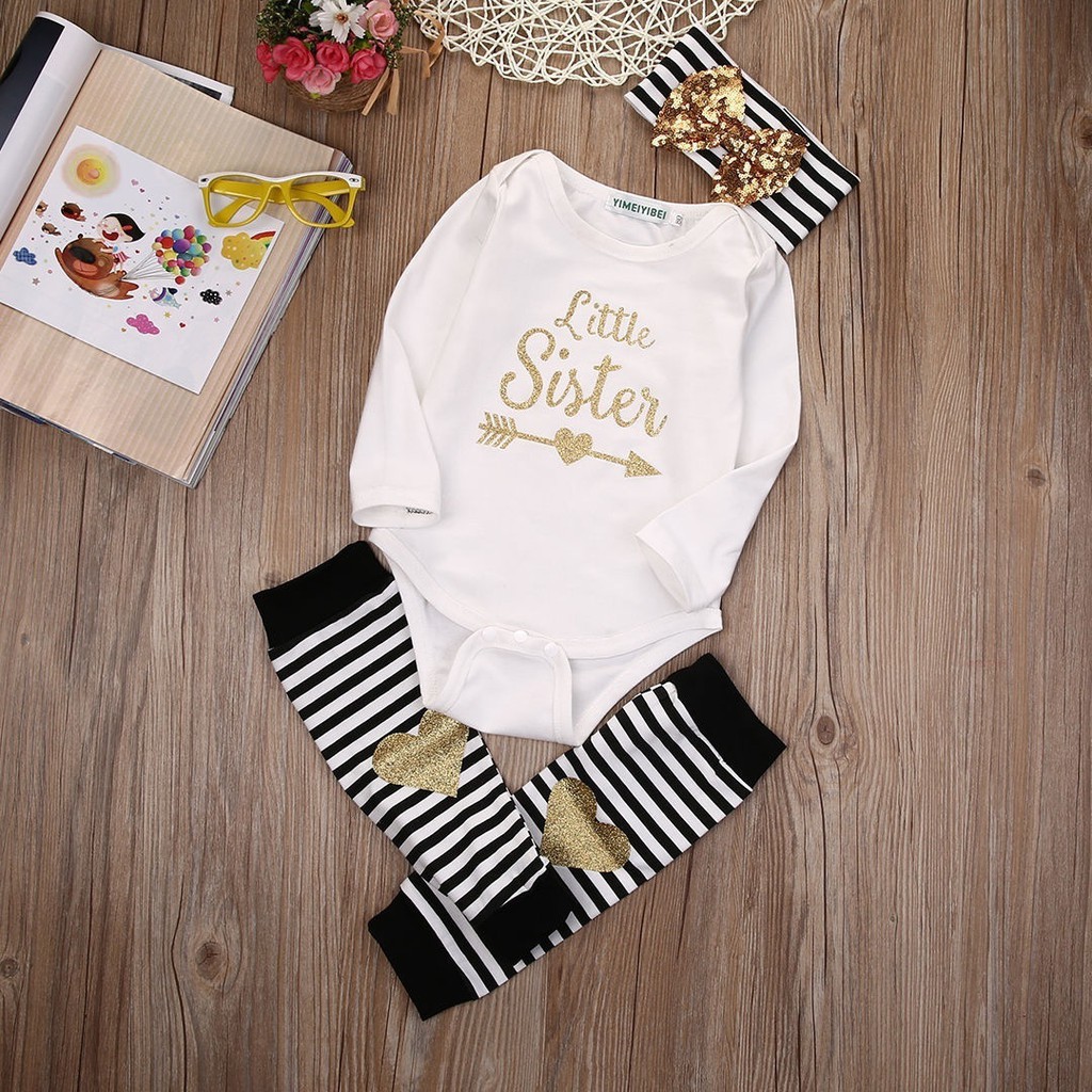 Bộ bodysuit 1  mảnh + vớ chân ấm + Băng đô cho bé sơ  sinh