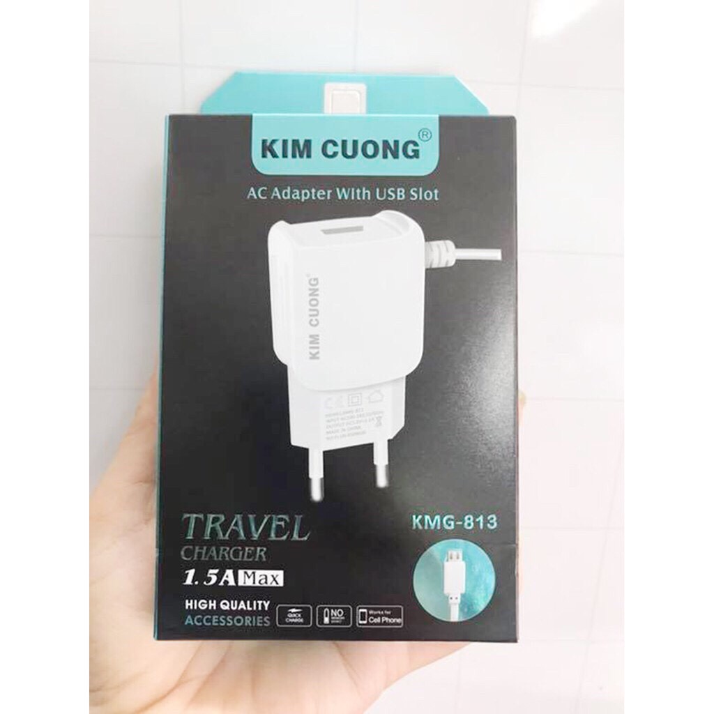 Bộ Sạc liền dây android Kim Cương KMG-813