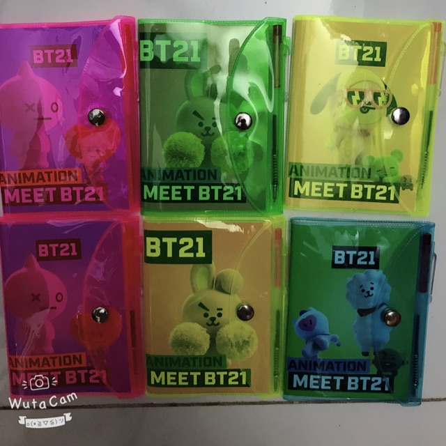 sổ tay bt21,peppa,kitty,công chúa kèm bút bi