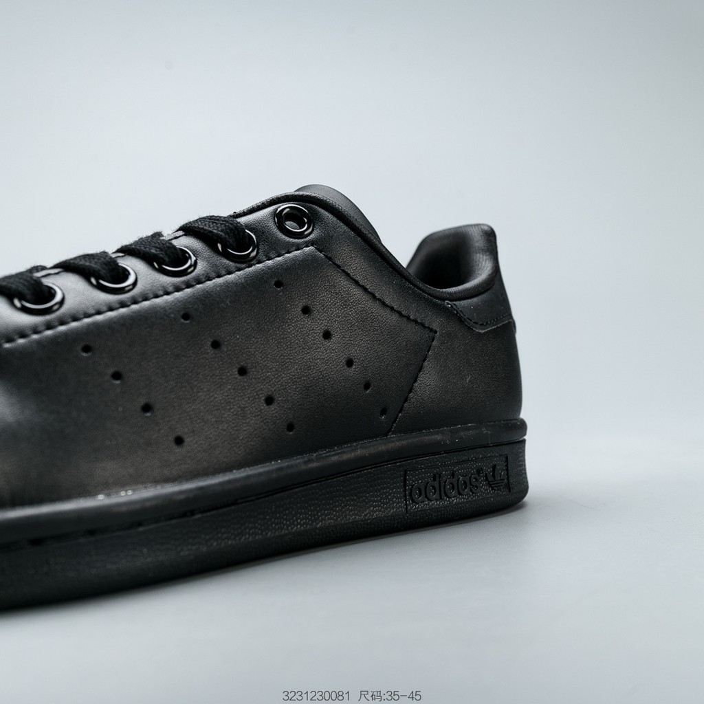 Sale XẢ HẾT Giày thể thao cổ điển Adidas Stan Smith All Black Smith M20327 uy tín 2020 new ^ . < :