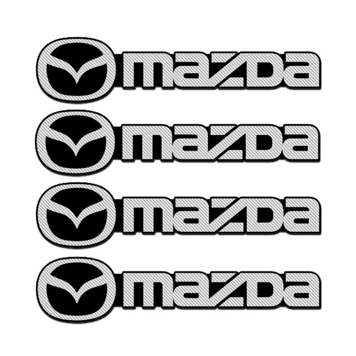 Set 4 Miếng Dán Trang Trí Cho Loa Xe Ô Tô Mazda Ms Speed Cx-5 Cx30 6 Cx5 323 626