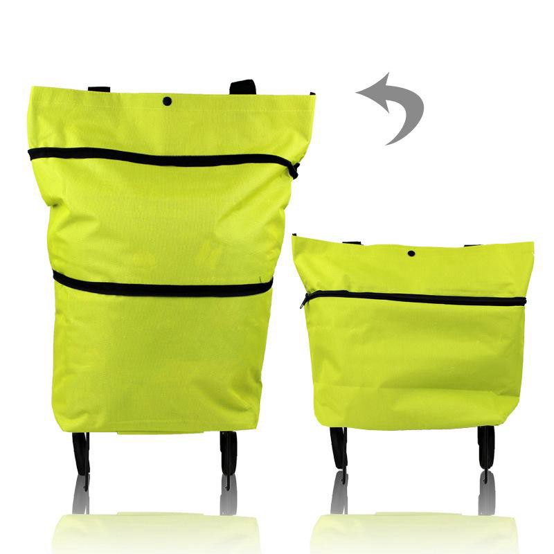 Túi xách thông minh 💓FREESHIP💓 Túi kéo dài có bánh xe thiết kế thông minh, giỏ chứa đồ rộng rãi, dễ dàng di chuyển 4011
