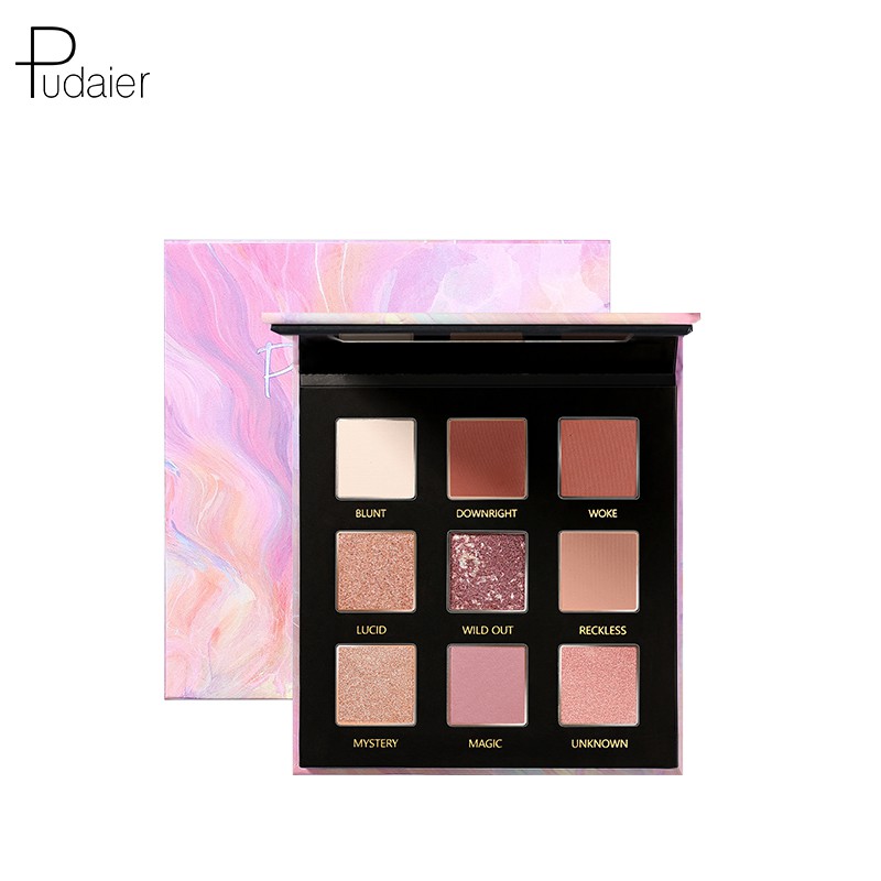 Bảng phấn trang điểm mắt PUDAIER 9 màu chống nước lâu trôi 120g