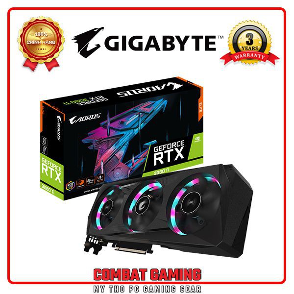 Card Màn Hình GIGABYTE RTX 3060Ti AORUS ELITE 8GB GDDR6