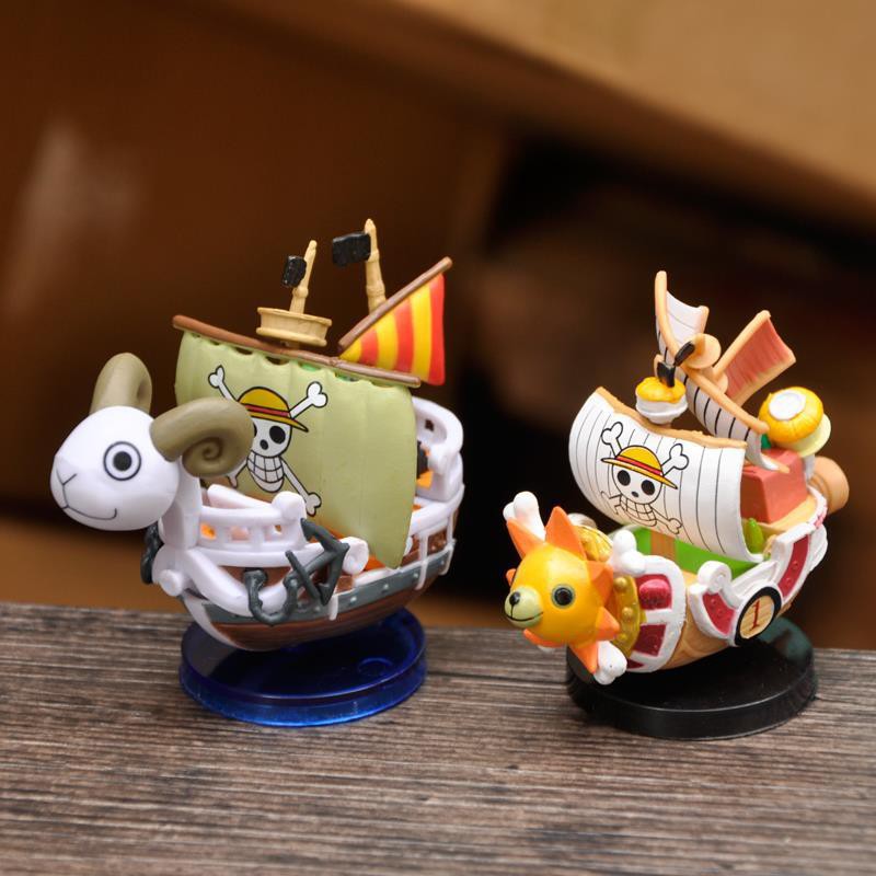 ♤❆□Sanjimo chơi mô hình thuyền Sauron Sunshine Meili hình dễ thương Luffy One Piece Ngoại vi Mini