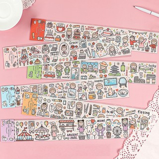 Sticker Dán Hoạt Hình Dễ Thương