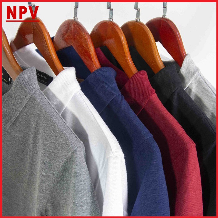 Áo polo nam cổ bẻ NPV ngắn tay, áo phông nam vải thun coton không nhăn không xù | BigBuy360 - bigbuy360.vn