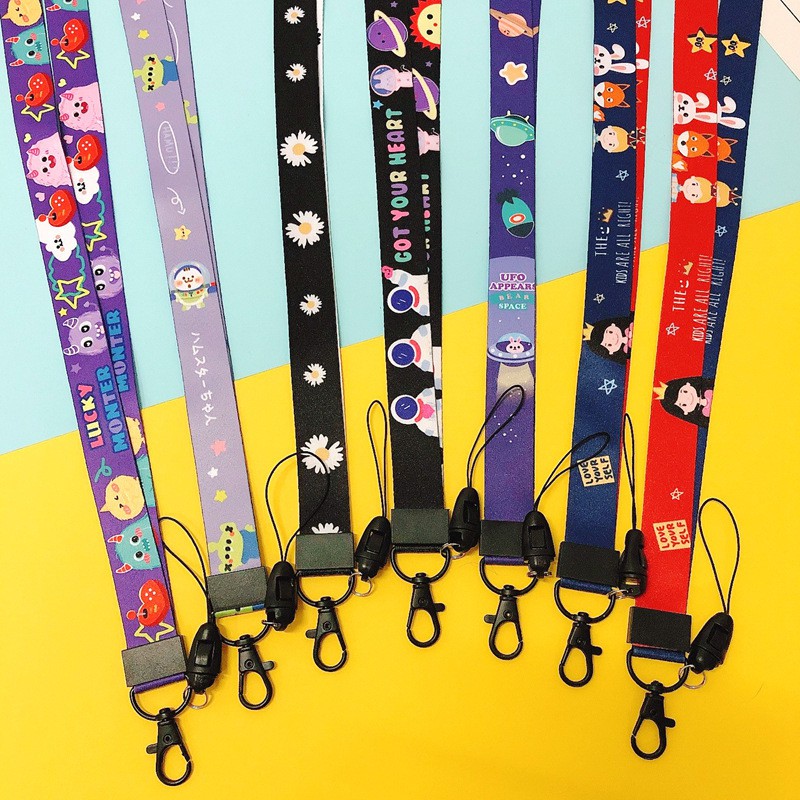 Strap đeo thẻ, điện thoại mẫu hoạt hình cute