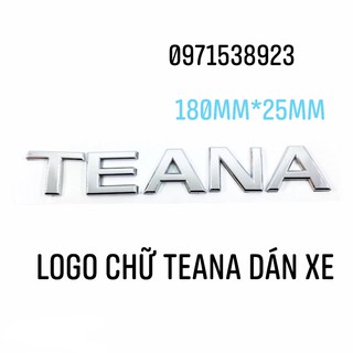 logo chữ nổi NISSAN TEANA dán thân xe.