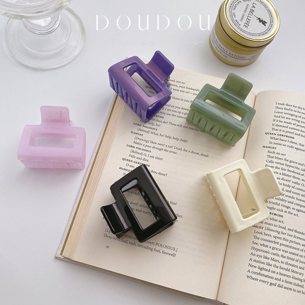 Phụ kiện kẹp tóc xinh DOUDOU Kẹp càng cua Hàn Quốc cỡ nhỏ cho nữ nhựa cao cấp thời trang ZJ027