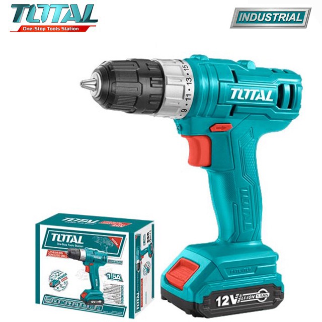 MÁY KHOAN VẶN VÍT DÙNG PIN LI-ON TOTAL 12V TDLI1211