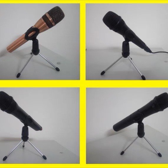 GIÁ ĐỠ MICRO 3 CHÂN KẸP ĐỂ BÀN MICROPHONE ZM -03  XẾP GỌN ĐA NĂNG