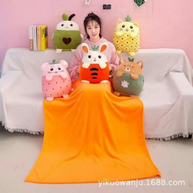 MỀN GỐI 2 In 1 hình thú,