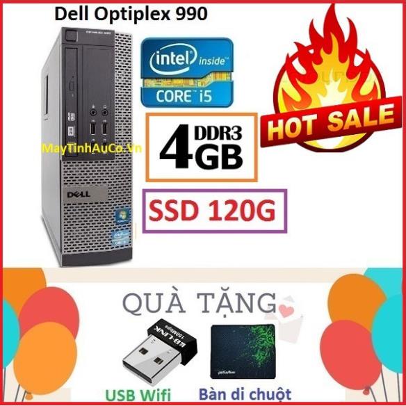 Bộ máy tính đồng bộ Dell optiplex I3 / i5 / i7 , Ram 4G , SSD 120G / 240G  - Màn hình Dell 19 inch chính hãng