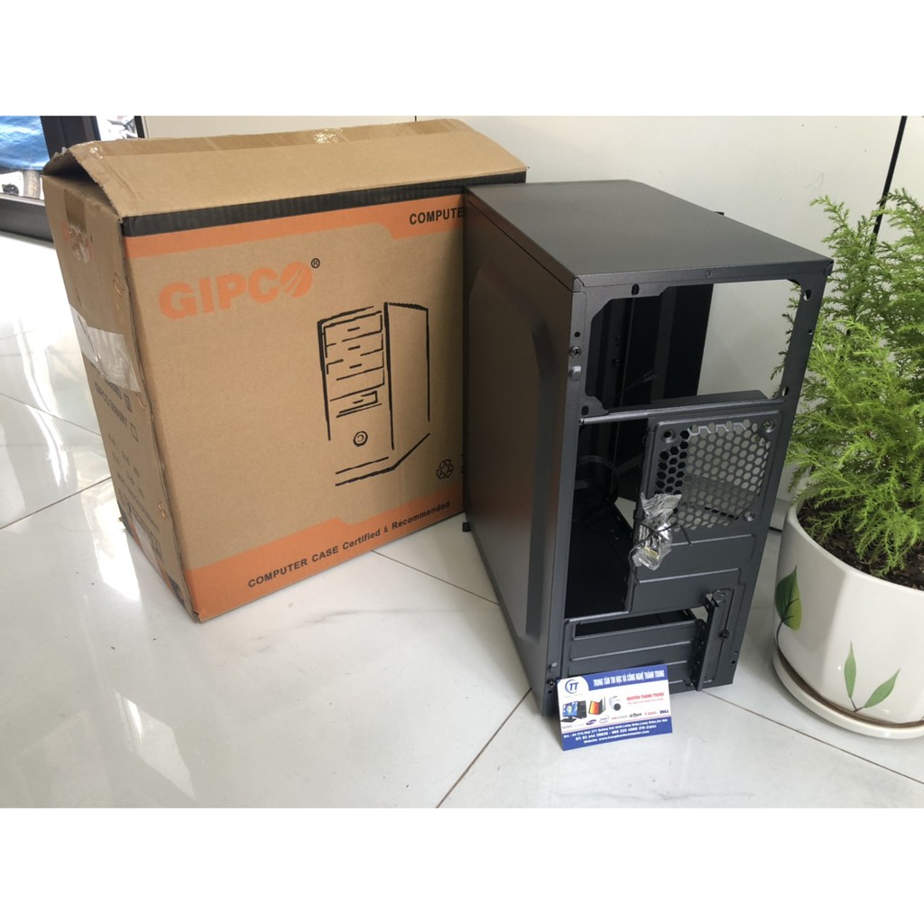 Vỏ máy tính (Vỏ case) MINI GIPCO GIP3586G5 3586 M3, G5 (Tặng kèm đầy đủ vít / Hỗ trợ main M-ATX (H310 . H81 . H61 . v.v)