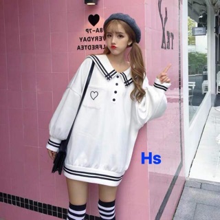Áo thuỷ thủ thêu tim H&S