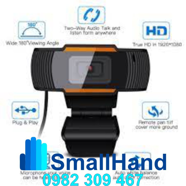 Webcam kẹp màn hình HD 720P siêu nét – Có mic và đèn led hỗ trợ học trực tuyến - Video call - Live Stream - BH 12 tháng | BigBuy360 - bigbuy360.vn