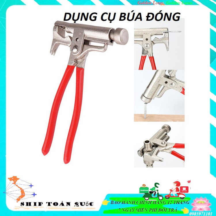 HOT Búa đóng đinh đa năng kết hợp kìm thông minh siêu trợ lực dùng cho đồ gỗ, sắt, thép, bê tông, tường gạch......