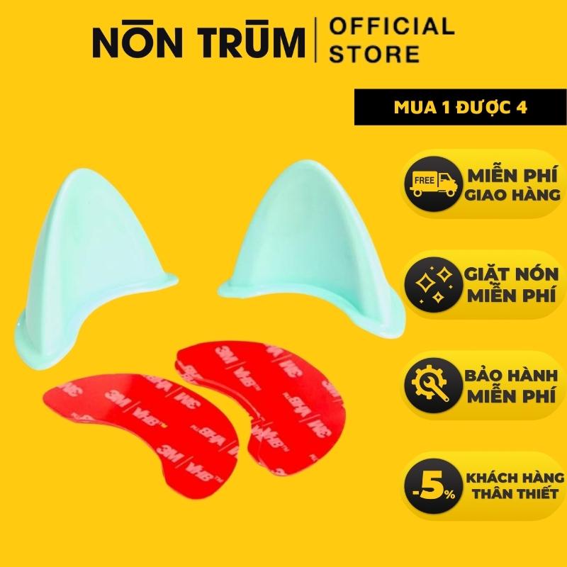 Tai mèo gắn mũ bảo hiểm nửa đầu và nón bảo hiểm 3/4 Royal