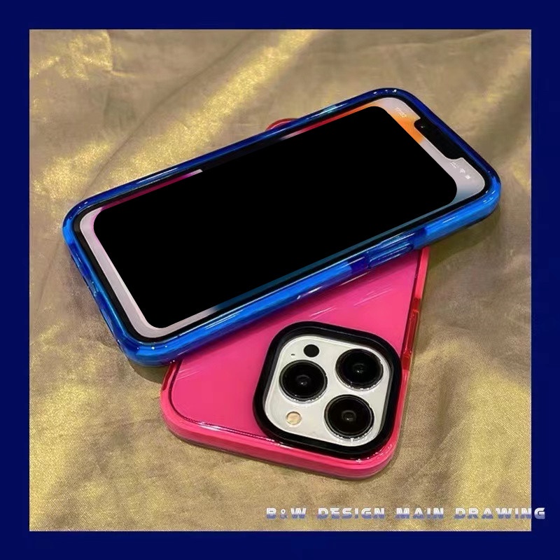 Ốp Điện Thoại Mềm Trong Suốt Chống Sốc Màu Kẹo Cho iPhone 14 13 12 11 Pro MAX IX XS MAX XR 7Plus 8Plus