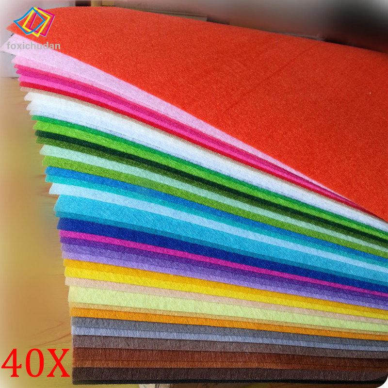40 tờ giấy vải nỉ cỡ 20x30cm dày 1mm