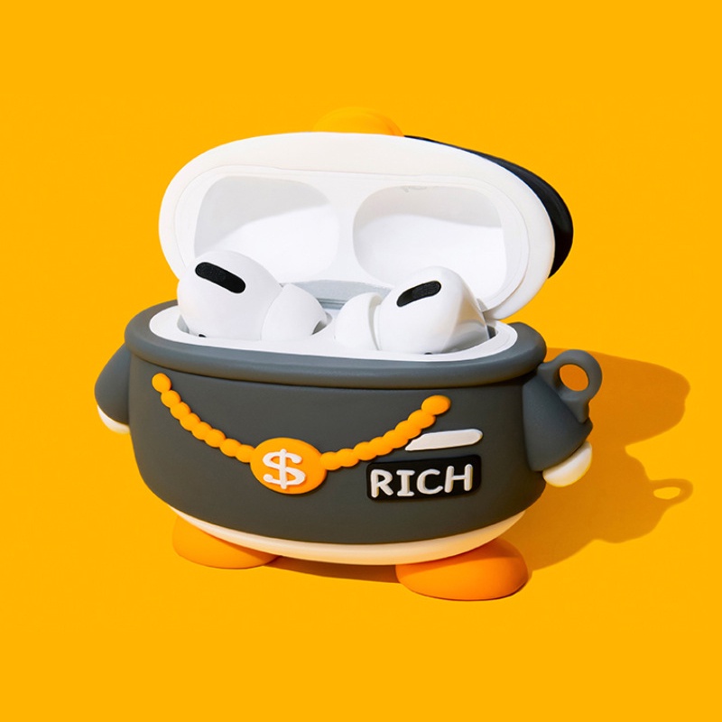 Stylish Duck Compatible AirPods3 Case for Compatible AirPods 2021 New for Compatible AirPods Pro Case Compatible with AirPods 2nd Generation Case