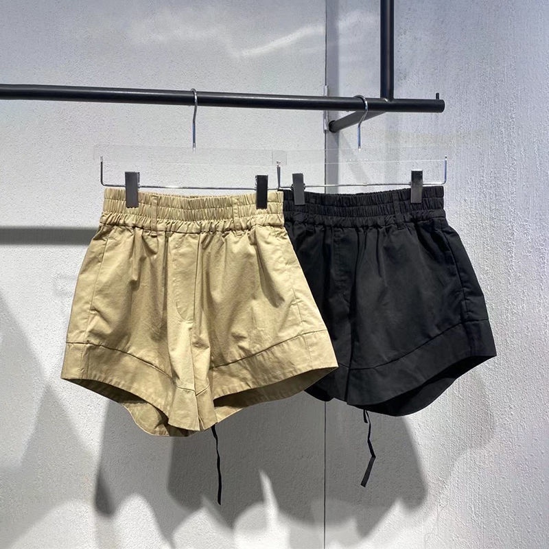 Jiashucheng Quần Short Dáng Rộng Lưng Thun Phong Cách Hàn Quốc Thời Trang Mùa Hè Cho Nữ