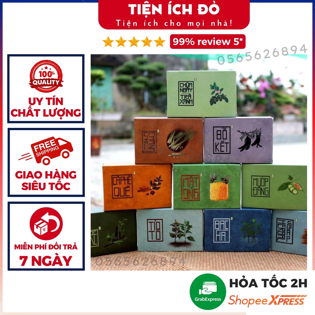 Xà bông sinh dược 100% thiên nhiên tienichdo.com - Làm sạch da, ngăn ngừa mụn hiệu quả