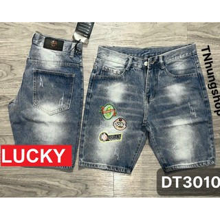 QUẦN SHORT JEAN NAM CHẤT BÒ PHỐI THÊU CAO CẤP VS3010 LUCKY SHOP