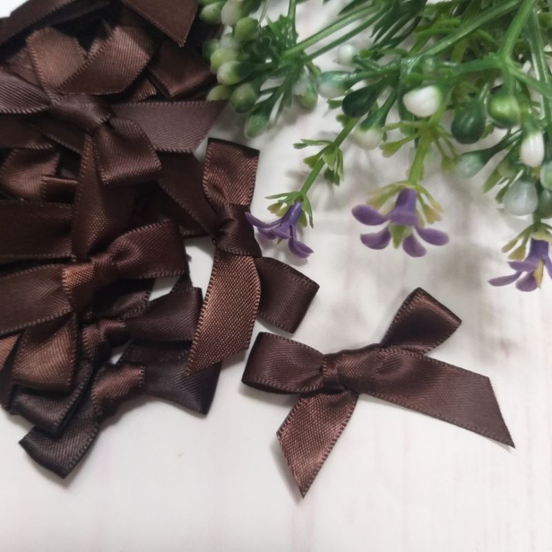 Nơ  lụa trang trí , size 1cm