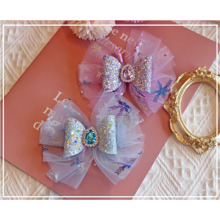 Ruy băng voan mềm bản rộng 15cm làm phụ kiện handmade hình bông tuyết màu ombre cực xinh