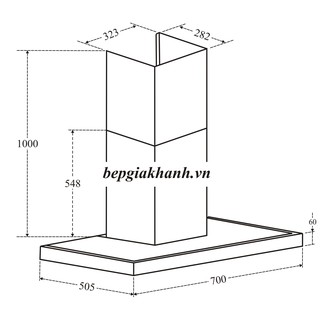 Máy hút mùi Binova BI-30-GT-07