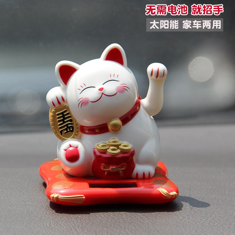 Mèo thần tài vẫy tay sử dụng năng lượng ánh sáng - mời chào tài lộc đến - Ánh sáng Mặt Trời / Ánh sáng đèn