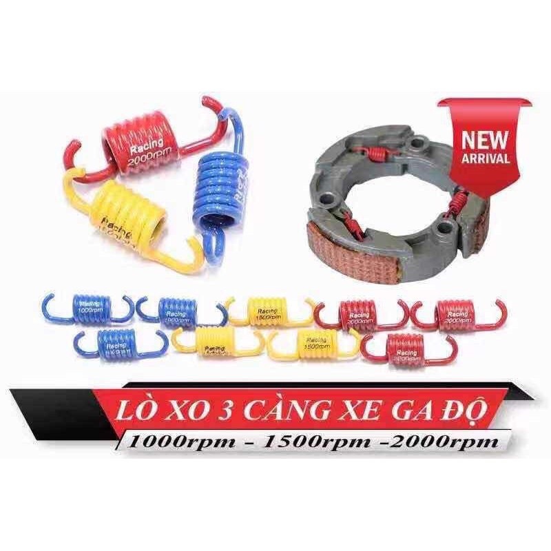 Lò xo 3 càng độ , dành cho ae tay ga nhiều size lựa chọn