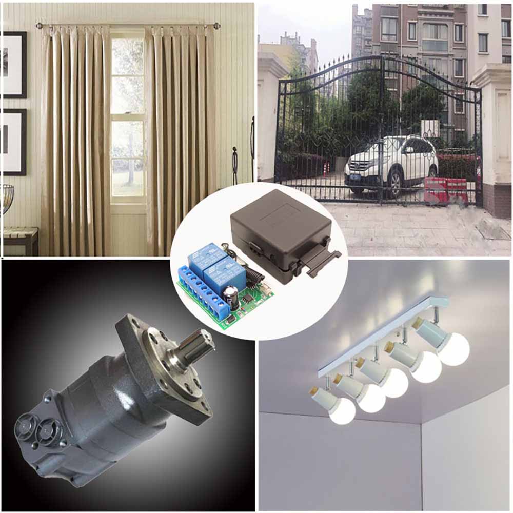 Rơ le điều khiển thông minh DIESE phạm vi rộng DC12V 2 Gangs 433MHz Rf 10Amp thích hợp cho gara / cửa ra vào / đèn