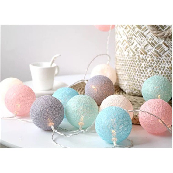 Dây đèn LED 2 chế độ nhấp nháy và sáng hình bông tuyết, ngôi sao dùng trang trí tiệc giáng sinh dùng PIN 2A x3