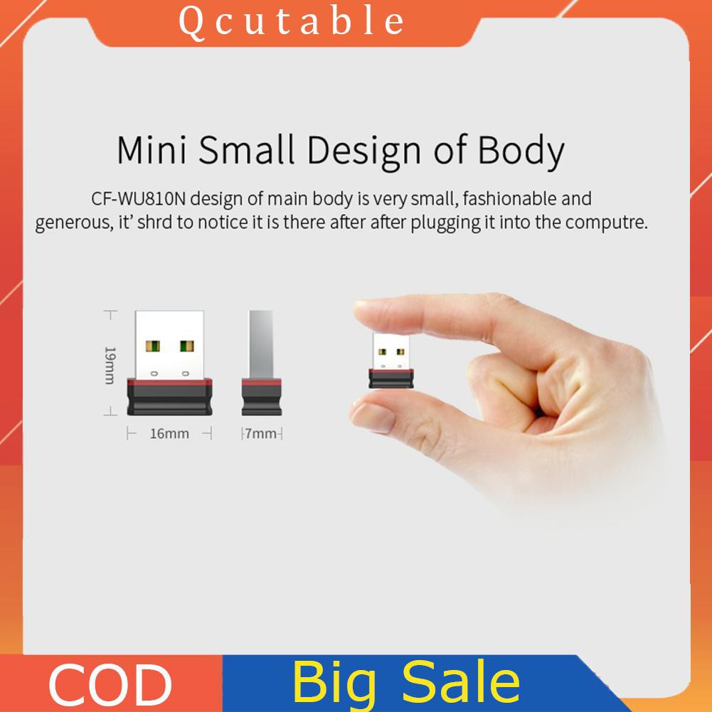 Usb 2.0 Thu Sóng Wifi Comfast Cf-Wu810N Usb 2.0 150mbps 2.4ghz