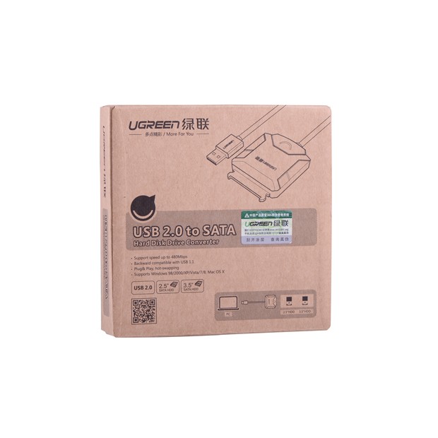 Cáp chuyển USB 2.0 sang Sata Ugreen 20215